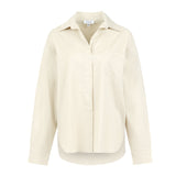 Oversized Button Up - White Tiger