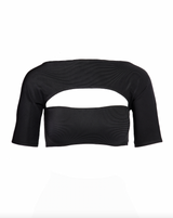 Ribbed Cut Out Top