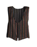 Silk Striped Vest