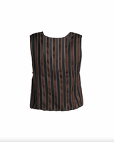 Silk Striped Vest