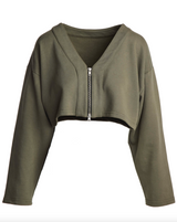 Two-Way Zip Sweatshirt