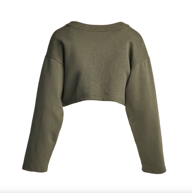 Two-Way Zip Sweatshirt - Tops - STYLEGUISE